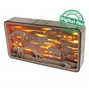 DXF, SVG files Light box Africa, Giraffe, elephant, lion, baobab, flexible plywood, Glowforge ready file, Material thickness 3.2 mm