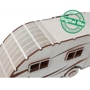 DXF, SVG files Light box Camper Africa, African Big Five, Night lamp, Elephant, Rhino, Buffalo, Lion, Leopard, Material thickness 3.2 mm