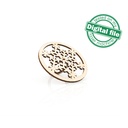 DXF, SVG files for laser Christmas Napkin ring Snowflake, Glowforge, Material thickness 1/8 inch (3.2 mm)