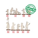 DXF, SVG files for laser Christmas Village, Super Big Set, Bundle of 59 pieces, Winter Scene, Glowforge, Plywood or MDF 3.2 mm