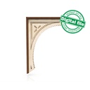 DXF, SVG files for laser Decorative Rustic Corbel, Home Decor, Vector project, Glowforge, Material thickness 1/8 inch (3.2 mm)