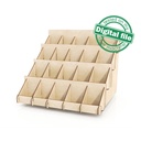 DXF, SVG files for laser Desk organizer, Tiered Display Stand, craft tools display, Vector project, Material thickness 1/8 inch (3.2 mm)