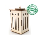 DXF, SVG files for laser Lantern Candle Holder, Five different designs, Outdoor, Indoor decor, Glowforge, Material 1/8 inch (3.2 mm)