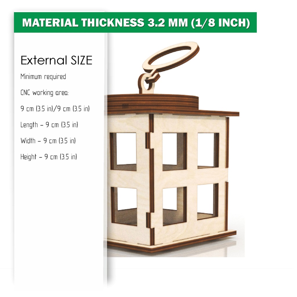 DXF, SVG files for laser Lantern Candle Holder, Five different designs, Outdoor, Indoor decor, Glowforge, Material 1/8 inch (3.2 mm)