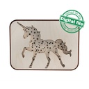 DXF, SVG files for laser Light box Unicorn, Baby shower decor, Nursery night lamp, Glowforge, Material thickness 1/8 inch (3.2 mm)