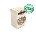 DXF, SVG files for laser Wedding card box, money box, Vector projects, Glowforge, Engagement Card Box, Wedding Decor 1/8 inch (3.2 mm)