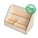 DXF, SVG Files for Laser Desktop Organizer Box, Drawer Storage, Display for Craft Tools, Paper, Magazine, Material 1/8"(3.2mm)