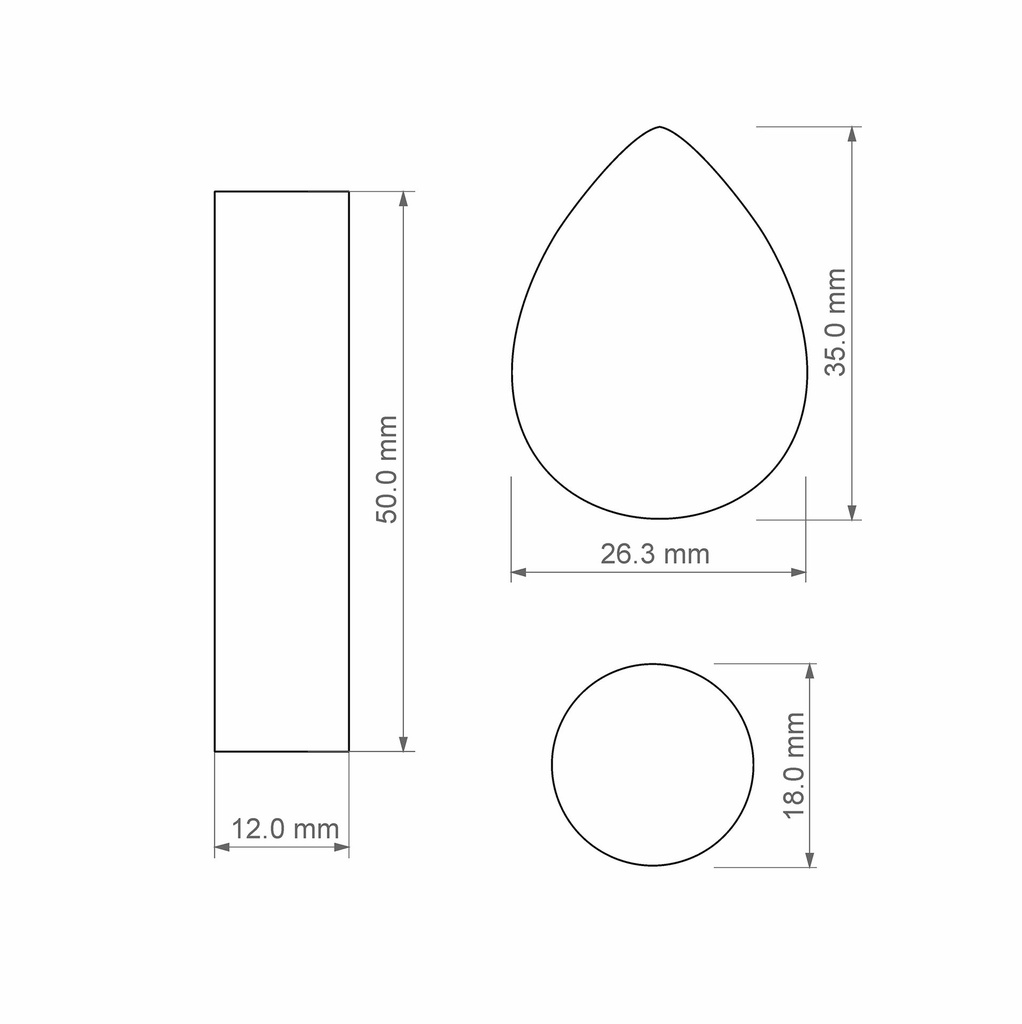 Geometric Combo #2 Digital STL File For 3D Printing, Polymer Clay Cutter, Earrings Drop, Circle, Rectangle, 3 different designs