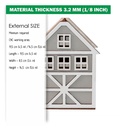 DXF, SVG files for laser Illuminated decorative Scandinavian house, Night light, Christmas Nursery decor, Glowforge, Material 1/8'' (3.2 mm)