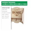 DXF, SVG files for laser Vintage Kitchen Shelf Sweet Home, CNC Router, Engraved pattern French, Two different material thickness 3.2/6.4 mm