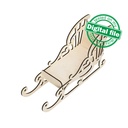 DXF, SVG files for laser Christmas Openwork decorative sleigh, Candy bar, Glowforge, Material thickness 3.2 mm