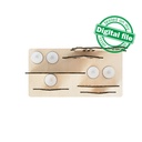 DXF, SVG files for laser Christmas Candle holders, Old castle, Winter forest, Vector project, Material thickness 1/8 inch (3.2 mm)