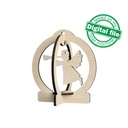 DXF, SVG files for laser Set in the box Holy Night, Gift box with 24 christmas tree ornament, Glowforge, Material 1/8 inch (3.2 mm) (copy)