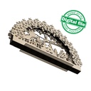 DXF, SVG file for laser Electrically Illuminated Light Arch, Schwibbogen, Centerpiece, Multilayered Ornament, Winter Forest, flying reindeer