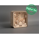 DIY Islamic Lightbox, Ramadan Shadow Box, Two different sizes DXF, SVG files for laser, Eid Mubarak, Decoration Idea, Material 1/8'' (3.2mm)