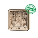 DIY Islamic Lightbox, Ramadan Shadow Box, Two different sizes DXF, SVG files for laser, Eid Mubarak, Decoration Idea, Material 1/8'' (3.2mm)