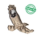 DXF, SVG files for cutting Light Multi-Layered Ornament Eagle, forest, mountains, glowing moon, wolves,  lake, Shadowbox, laser, plotter