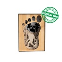 DXF, SVG files for 3D Laser Cut Large Wood Shadow Box, Multilayered Wood Sculptures, Forest, Howling Wolf, Plywood/Wood 3 mm (copy)