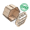 DXF, SVG files for cutting Piggy bank, personalized money box, Travel fund, Nursery decor, Laser or plotter, Two Material 1/8''(3mm) and 2mm