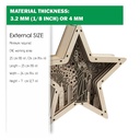 DXF, SVG files for laser, DIY Marquee Star Light, Lightbox,Statue of Liberty,4th of july, fireworks, Glowforge,Material 1/8'' (3 mm) or 4 mm