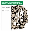 DXF, SVG files for laser Layered Wreath, Religious Easter, Spring Decor, Cross, Lilies, Rosehip Flowers, Door sign,material of any thickness