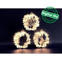 DXF, SVG files for laser Layered Wreath, Religious Easter, Spring Decor, Cross, Lilies, Rosehip Flowers, Door sign,material of any thickness (copy)