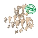 DXF, SVG files for laser Layered Wreath, Religious Easter, Spring Decor, Cross, Lilies, Rosehip Flowers, Door sign,material of any thickness (copy)