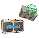 DXF, SVG files for laser Piggy bank with divider, personalized money box, Travel fund, Nursery Decor, Save or Share, Material 1/8'' (3 mm)