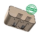 DXF, SVG files for laser Piggy bank with divider, personalized money box, Travel fund, Nursery Decor, Save or Share, Material 1/8'' (3 mm)