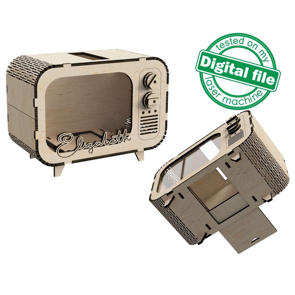 DXF, SVG files for laser Personalized Baby Piggy Bank, Wood Gift For Kids, Nursery Decor, Wooden Piggy Bank with Name, Toddler Gifts (copy)