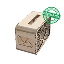 DXF, SVG files for laser cutting Wedding card box, Family tree, money box, Engagement Box, Wedding Decor, Piggy bank, Material 1/8''(3.2 mm)