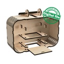 DXF, SVG files for laser cutting Travel Fund Suitcase, Adventure Piggy bank, Money Box, Vacation Fund, Travel Savings, Table Decoration