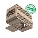 DXF, SVG files for laser Wedding card box, money box, Engagement Card Box, openwork, carved, elegant design, Material 1/8'' (3.2 mm)