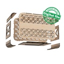 DXF, SVG files for laser Wedding card box, money box, Engagement Card Box, openwork, carved, elegant design, Material 1/8'' (3.2 mm)