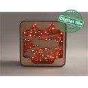 DXF, SVG files for laser Light box Airplane, Nursery Decor, Vector project, Glowforge, Material thickness 1/8 inch (3.2 mm)