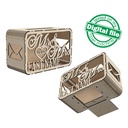 DXF, SVG files for laser Wedding card box, money box, Mrs&Mr, Engagement Card Box, Wedding Decor, Piggy bank,Material 1/8'' (3 mm),Glowforge