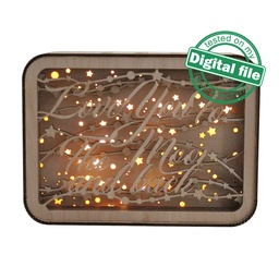 [00185609] DXF, SVG files for Light box Love you to the Moon, St. Valentin Decoration, Nursery Decor, flexible plywood, Glowforge ready file